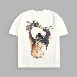 MASSACRE "GRUNGE" TEE IN CREAM